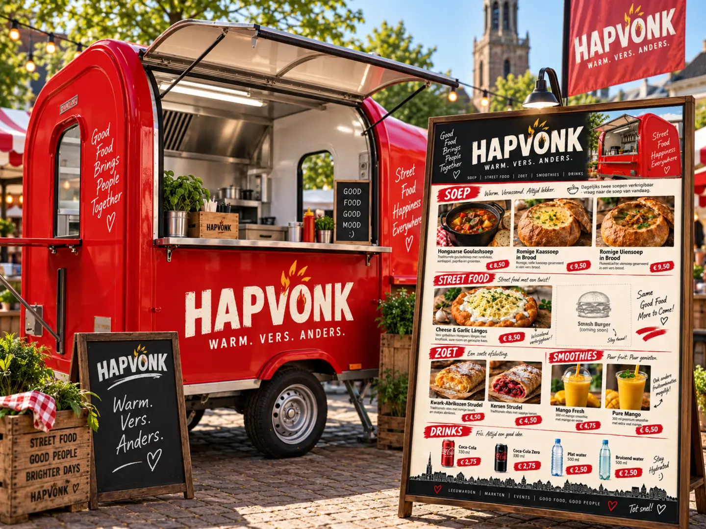 HAPVONK trailer en menubord
